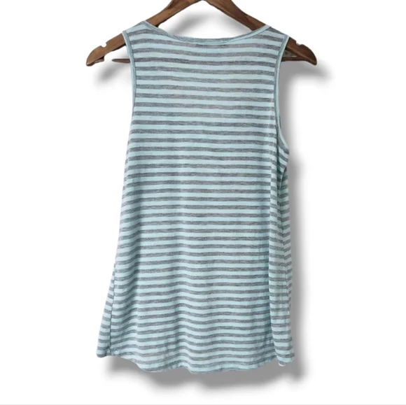 Forever 21 Striped Slipover Tank Top w/ Chest Pocket | Medium - Picture 6 of 6